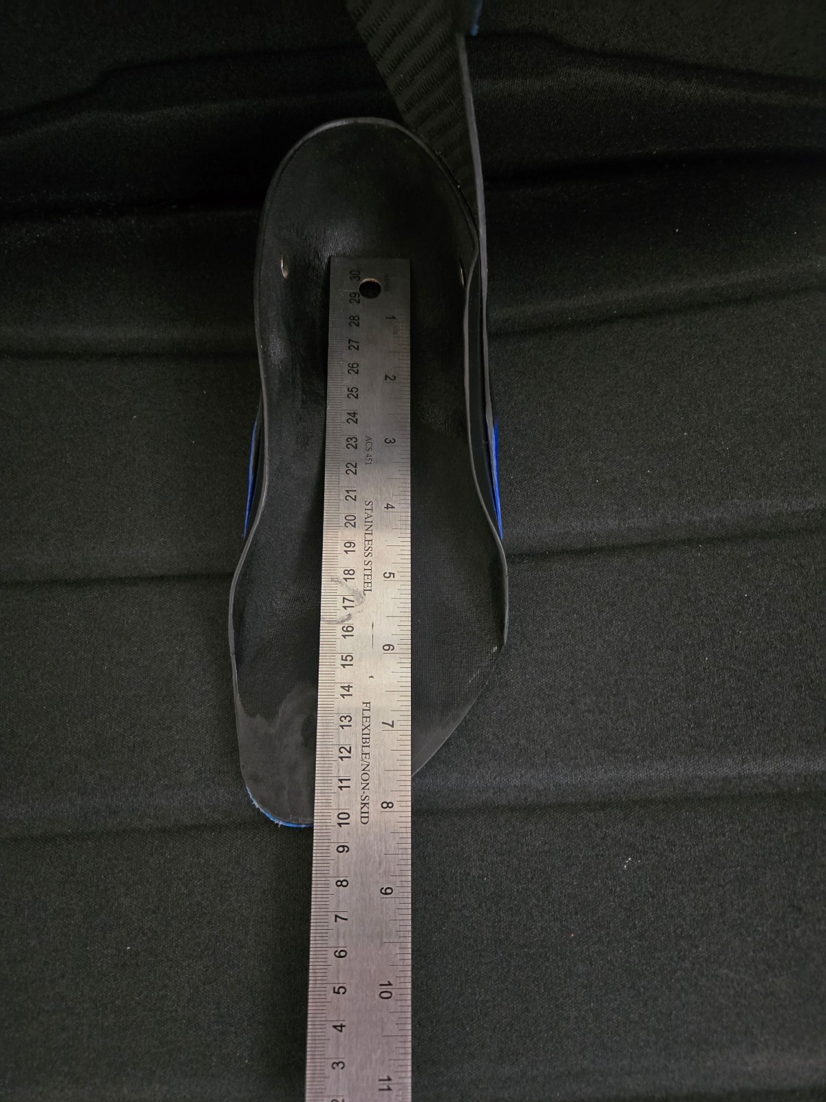 Lightly Used, Left, Adult, Unbranded AFO, Carbon Fiber, No Straps, Black/Blue