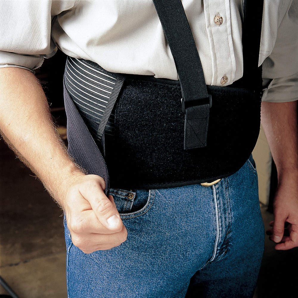 CONDOR 3RVC6 Back Support,Black,Elastic,2XL 3RVC6