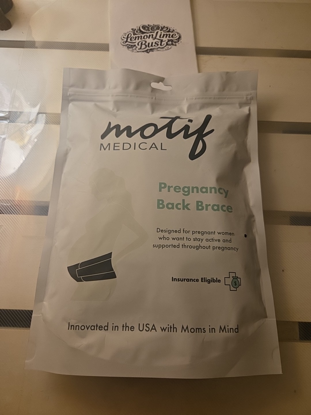Motif Medical Pregnancy Back Brace Maternity Lower Back Support for Women Adult