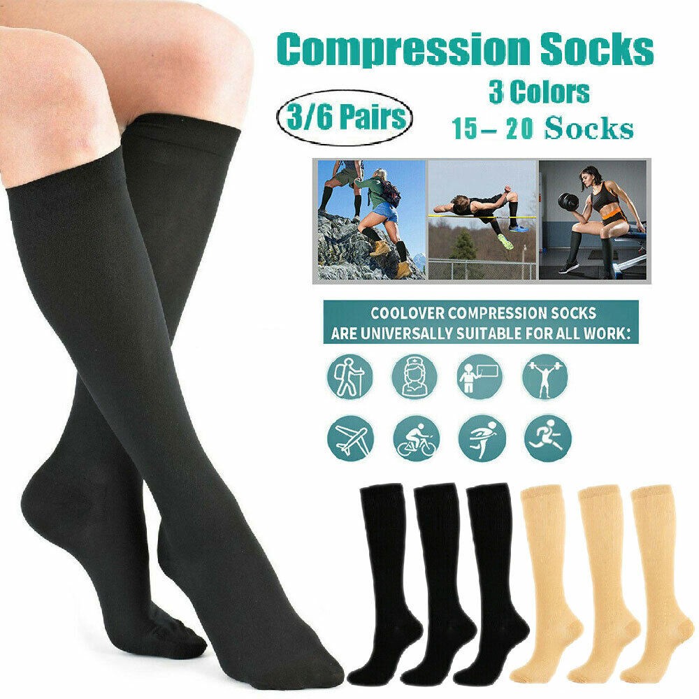 Calf Socks for Lymphedema Swollen Feet Leg, Bariatric Socks, Medical Support