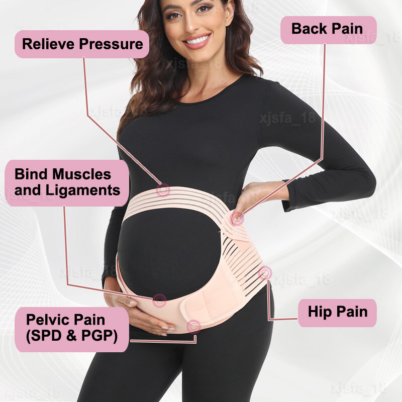 PREGNANCY MATERNITY BELT LUMBAR BACK SUPPORT BAND WAIST BELLY BUMP BRACE STRAP