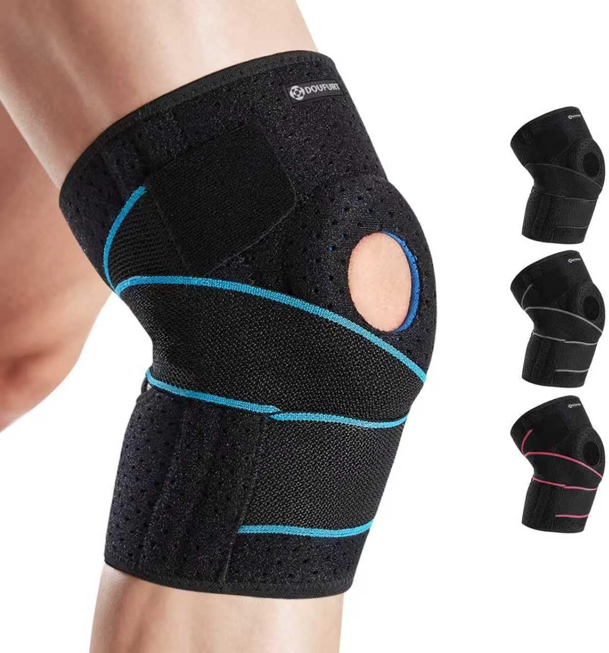 DOUFURT Knee Braces for Pain Relieves, Compression Knee Support, Sport Recover