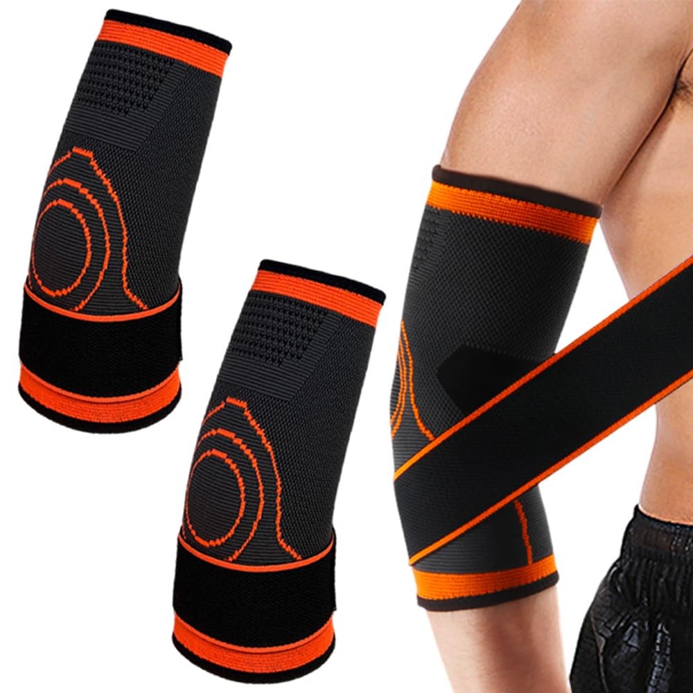 2 PCS Elbow Compression Sleeves Elbow Brace for Tendonitis Arm Compression Sl…