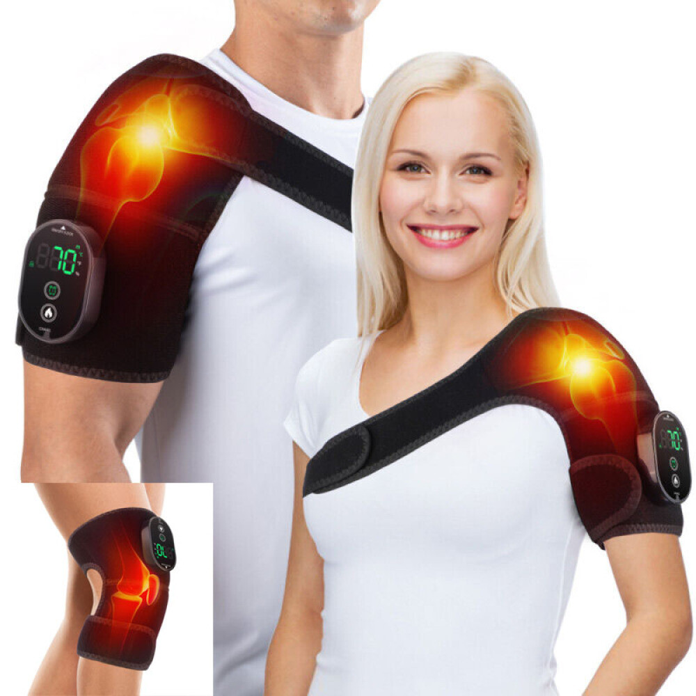6-speed Heating Knee Pad Brace Shoulder Elbow Muscle Joint Pain Relief Wrap Belt