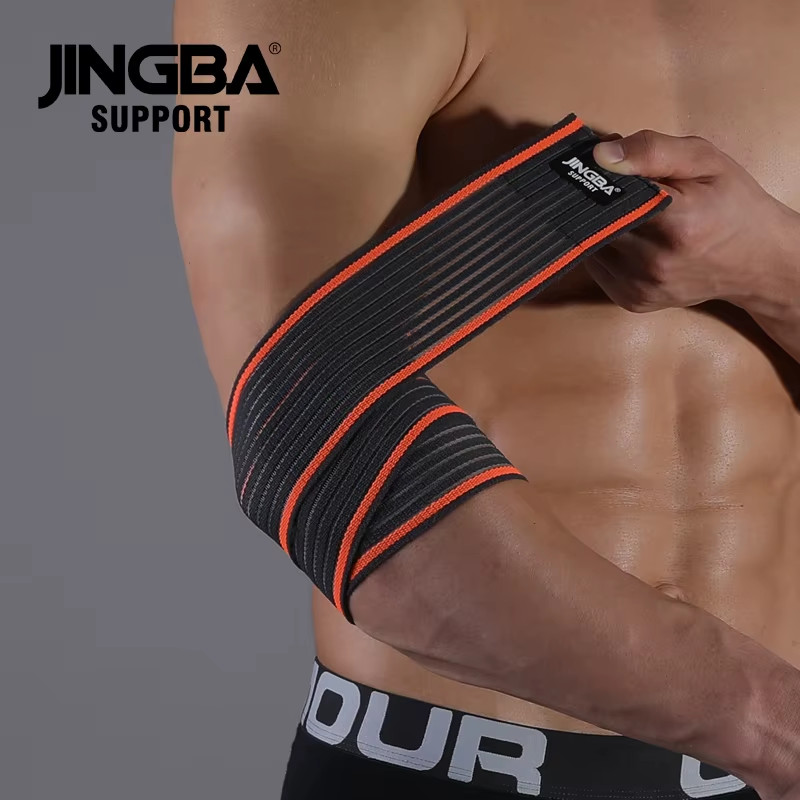 1 Pcs Adjustable Weightlifting Elbow Protector Elastic Straps for Fitness Bodybu