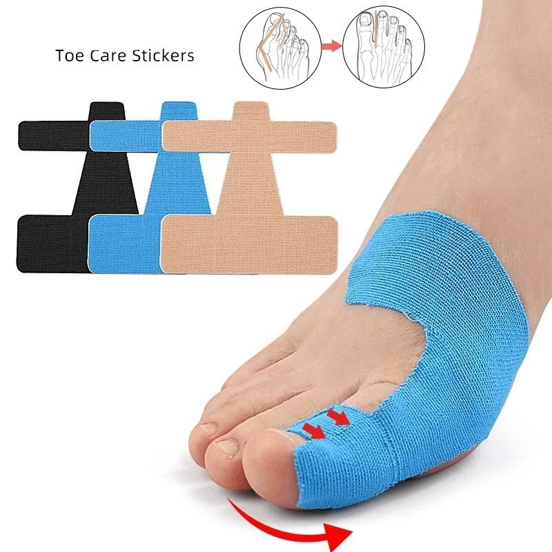10Pcs Bunion Corrector Tape Big Toe Spacer Pain Relief Kinesiology Foot Support