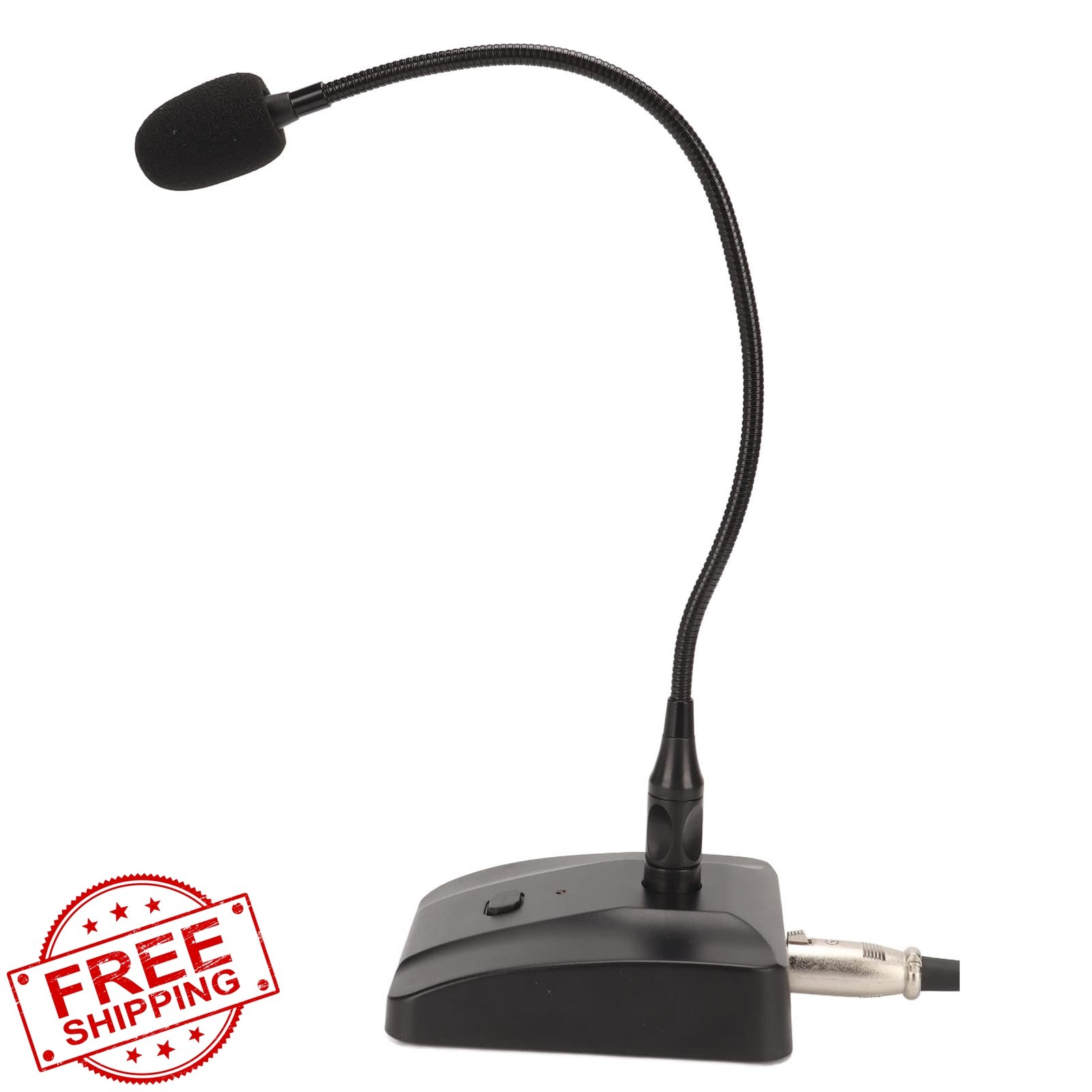 Yosoo Health Gear Gooseneck Mic Mute Button 6.35mm