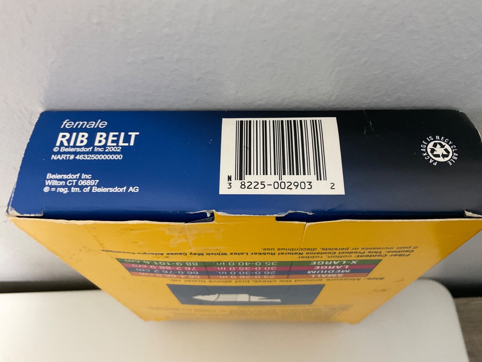 Futuro Female Rib Belt Sz M 26.0-30.0 Inches 002903 Rib Cage Injury Made In USA