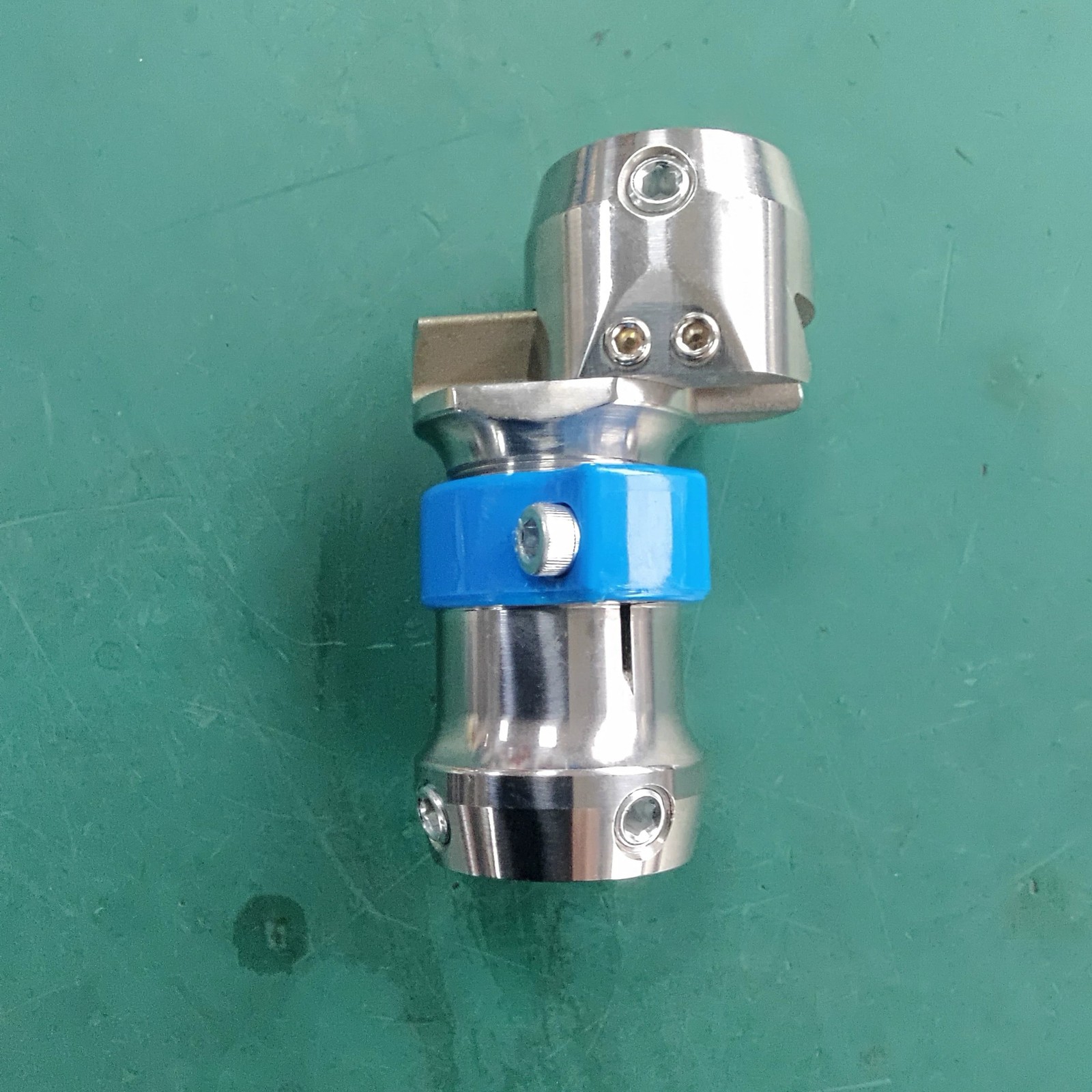 Prosthetic Adjustable Height Sliding Connector Ti SS 86-105mm Dual Joint