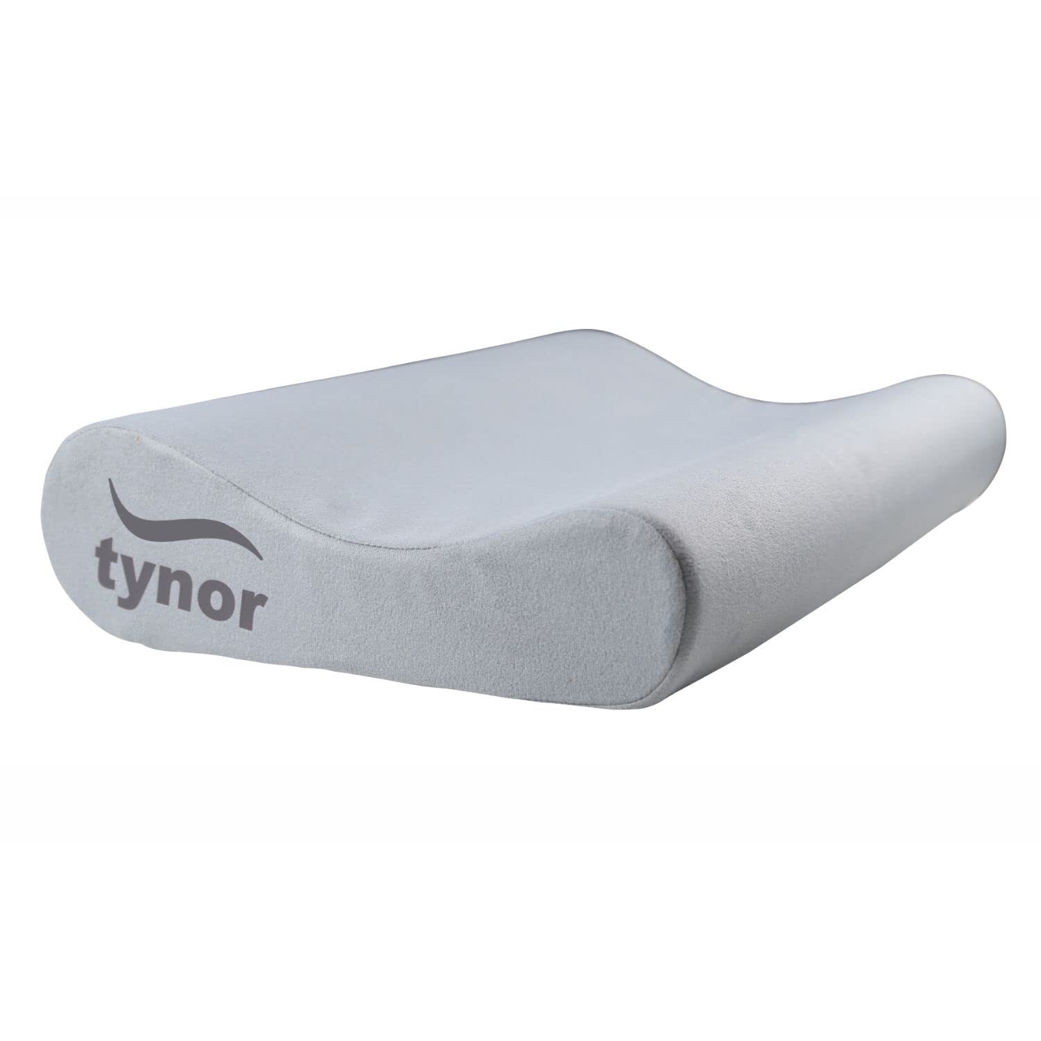 TYNOR Contoured Cervical Pillow, Grey, Universal Size, 1 Unit
