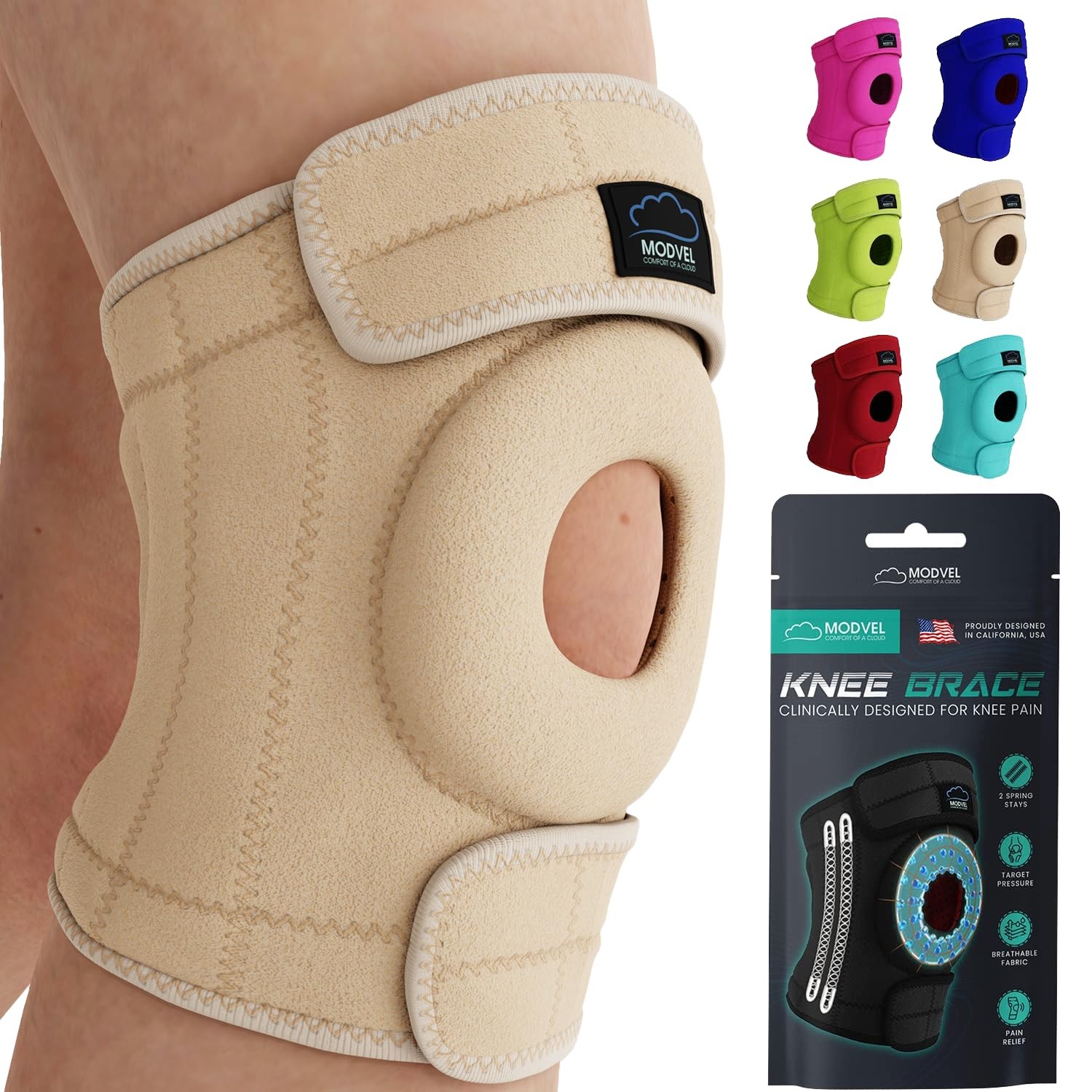 ELITE Knee Brace for Men & – Patella Pads & Side Stabilizers for ACL, Meniscu…