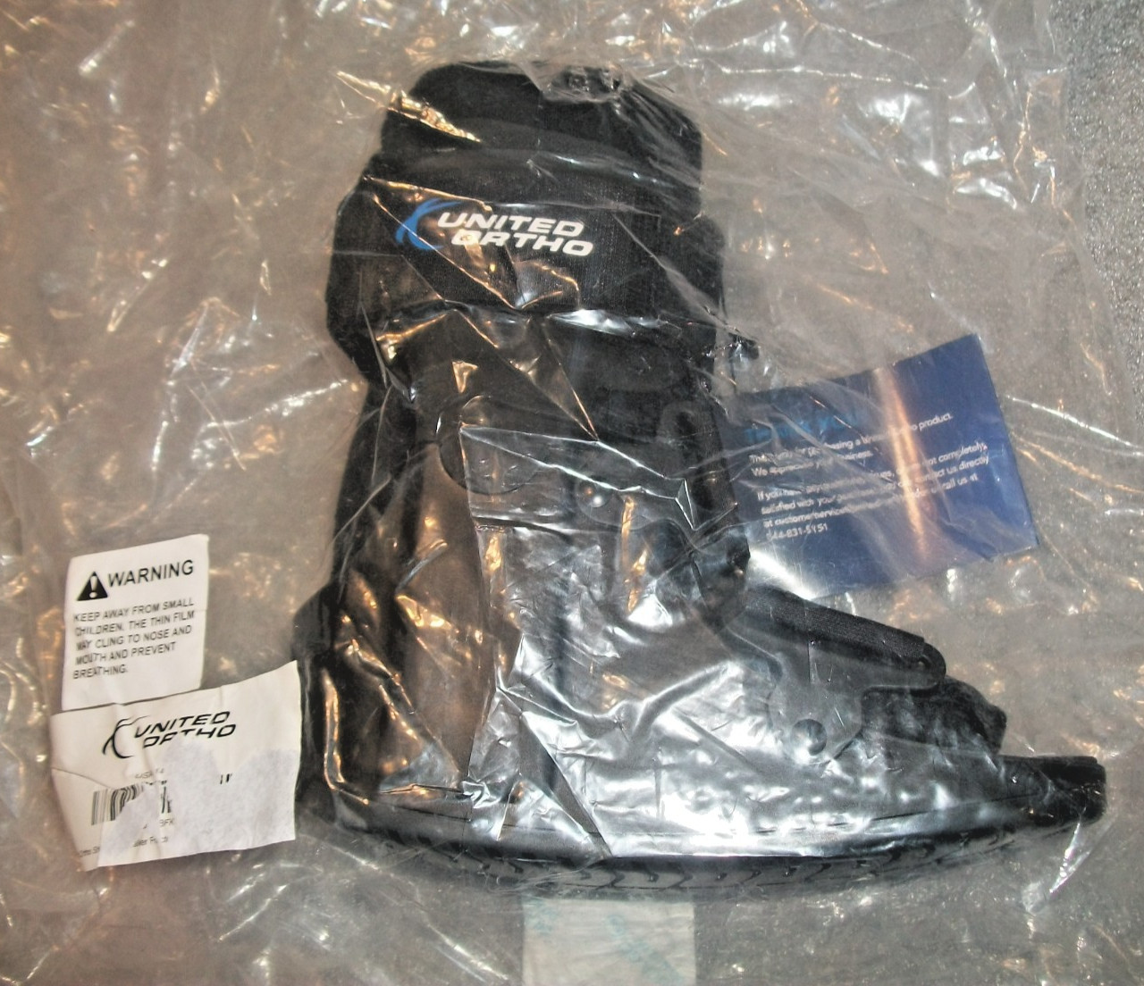 United Ortho Short Cam Walker Fracture Boot, XS Extra Small, Black-USA14011 NEW