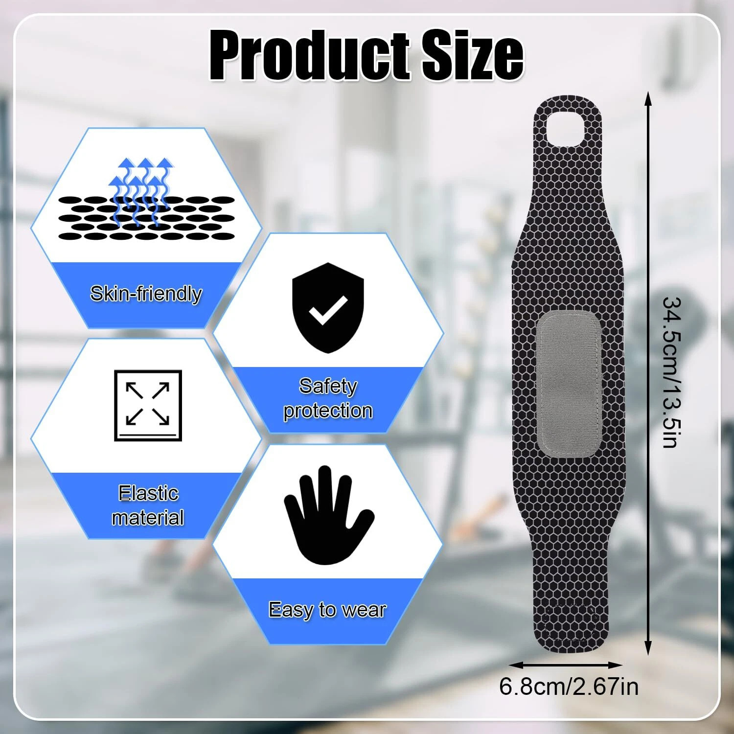 1/2x Adjustable Elastic Breathable Wrist Brace Wraps for Wrist Care, Daily Use