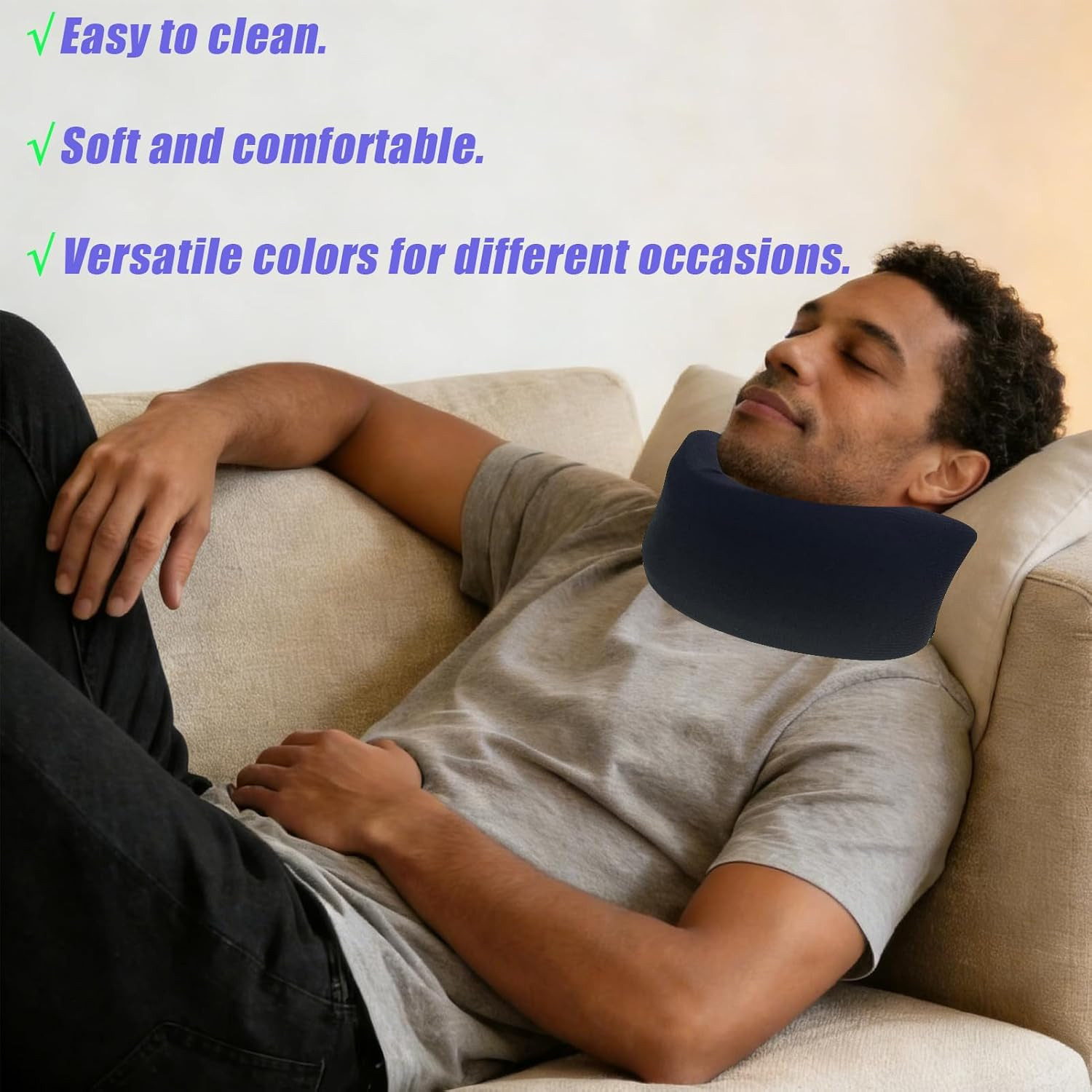 4 Pack Neck Brace Cover Soft Cervical Collar Covers for Men and Women Ultra-Comf