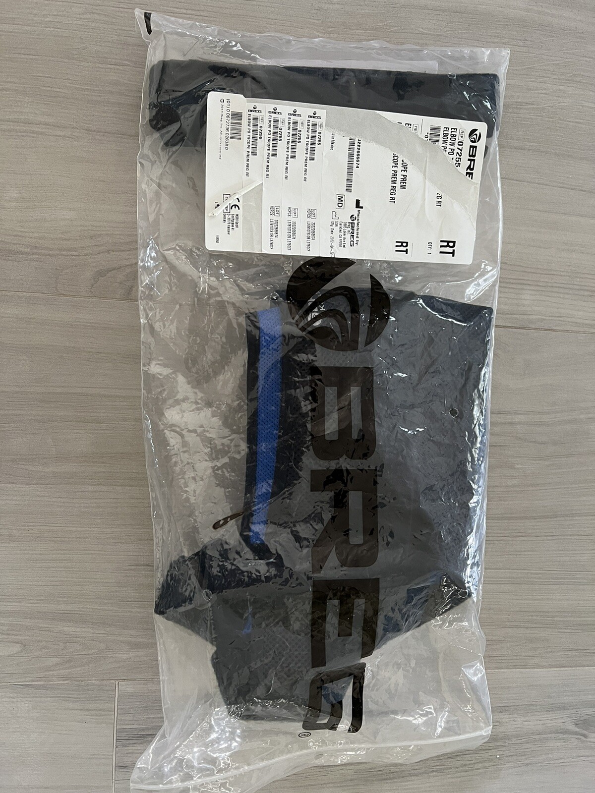 Breg Kool Shoulder Sling Black and Blue Soft