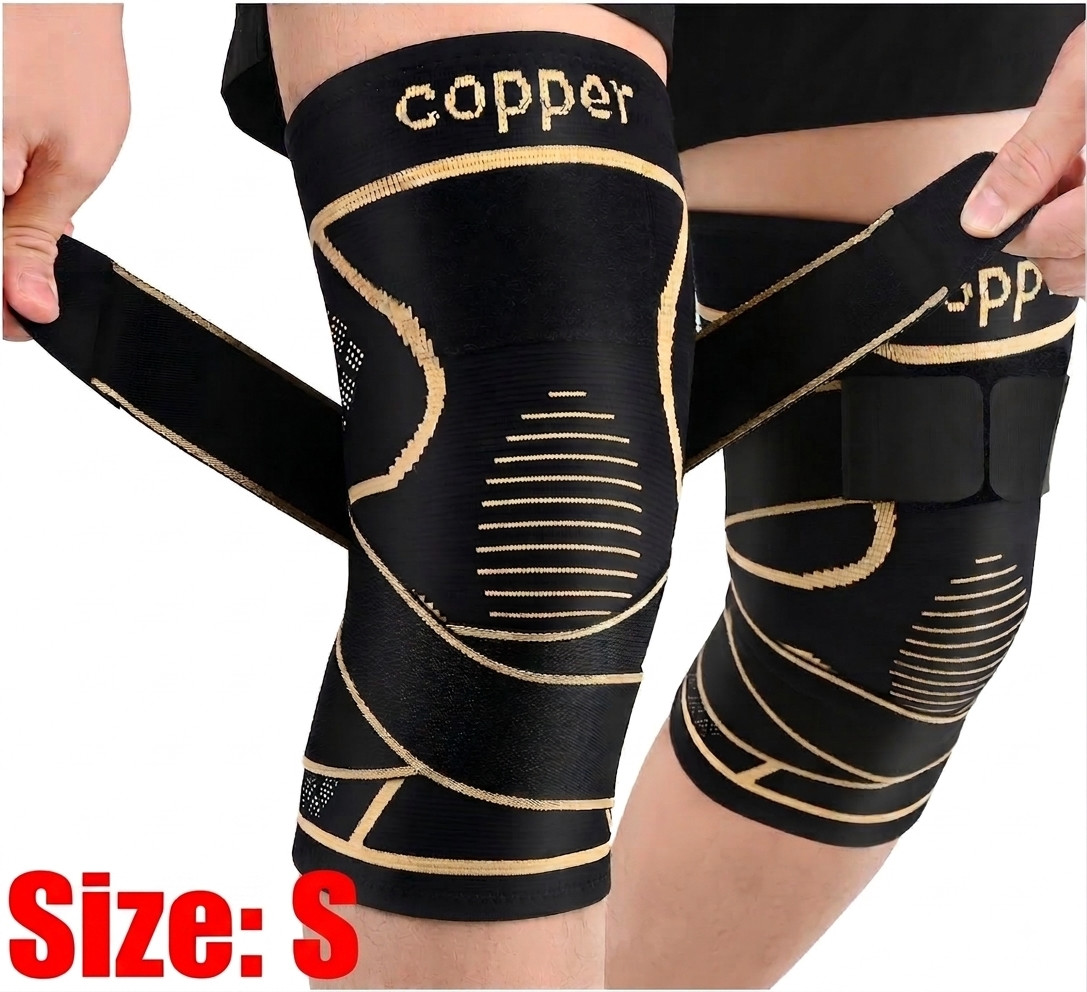 Knee Brace Support Sleeve for Arthritic Knee Pain Running Workout 2 Pack – Small
