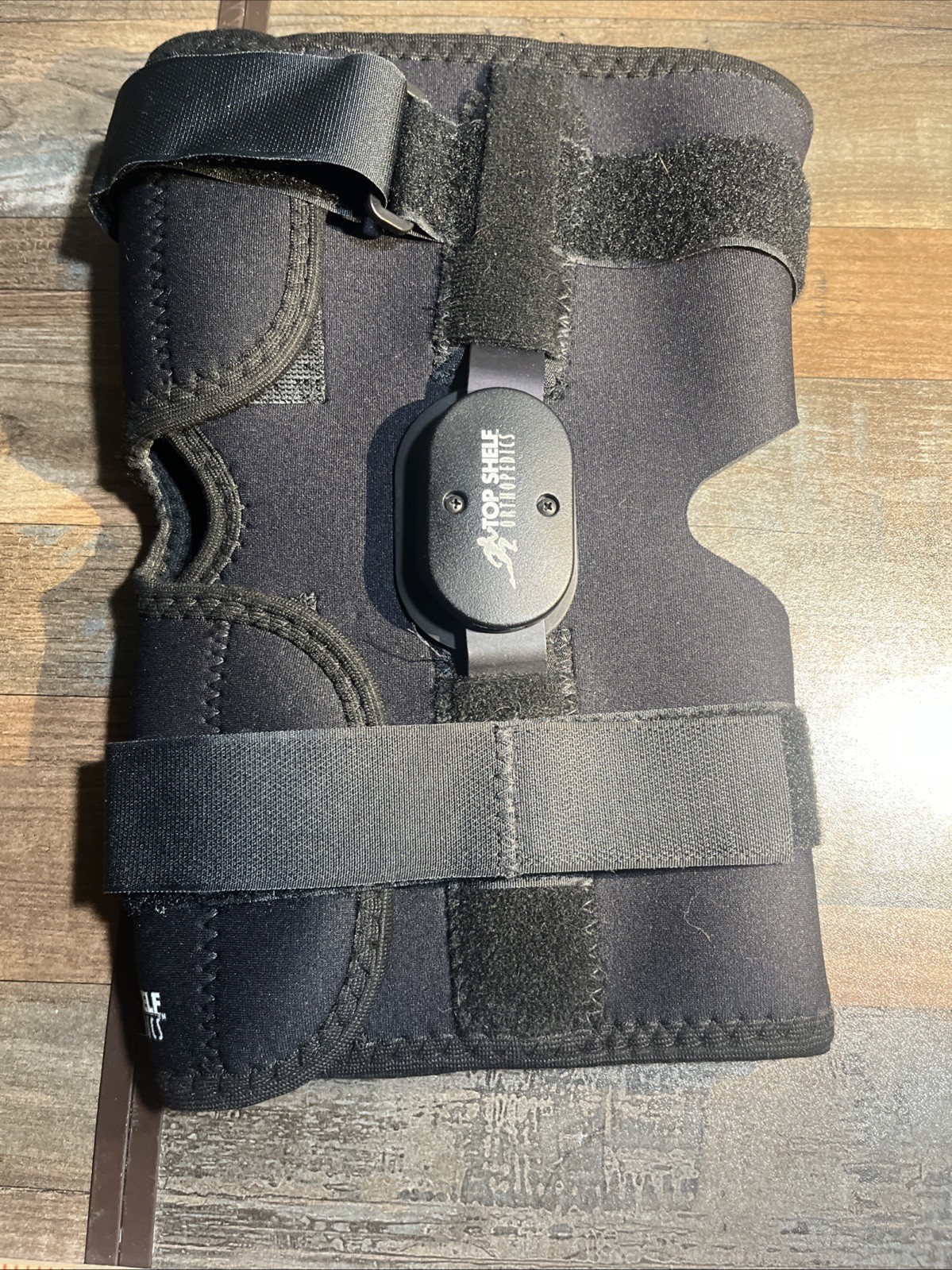 Top Shelf Orthopedics Knee Brace 2 Strap Size Large Black Leg Stabilizer