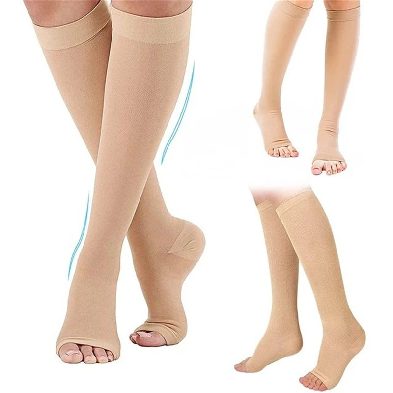 S-XXL Compression Socks Medical Toeless Support Hose Prevent Varicose Veins