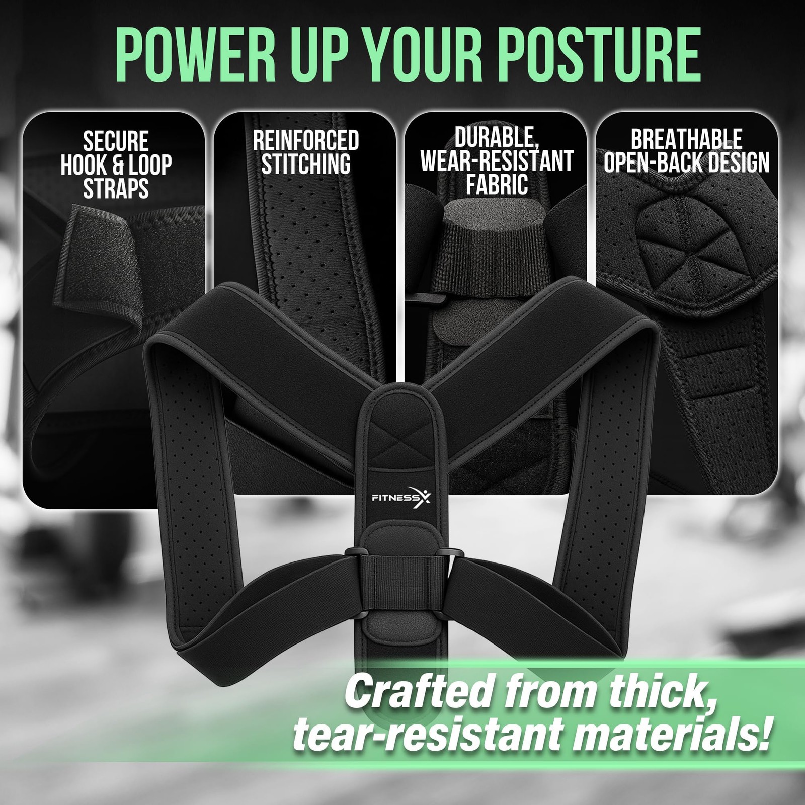 Posture Corrector for and Men – Adjustable Back Brace Posture Corrector & Upp…
