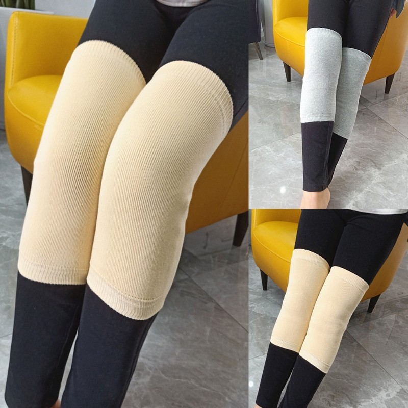 Winter Warm Knee Brace Sleeve Thermal Windproof Leg Warmers Kneelet Protector