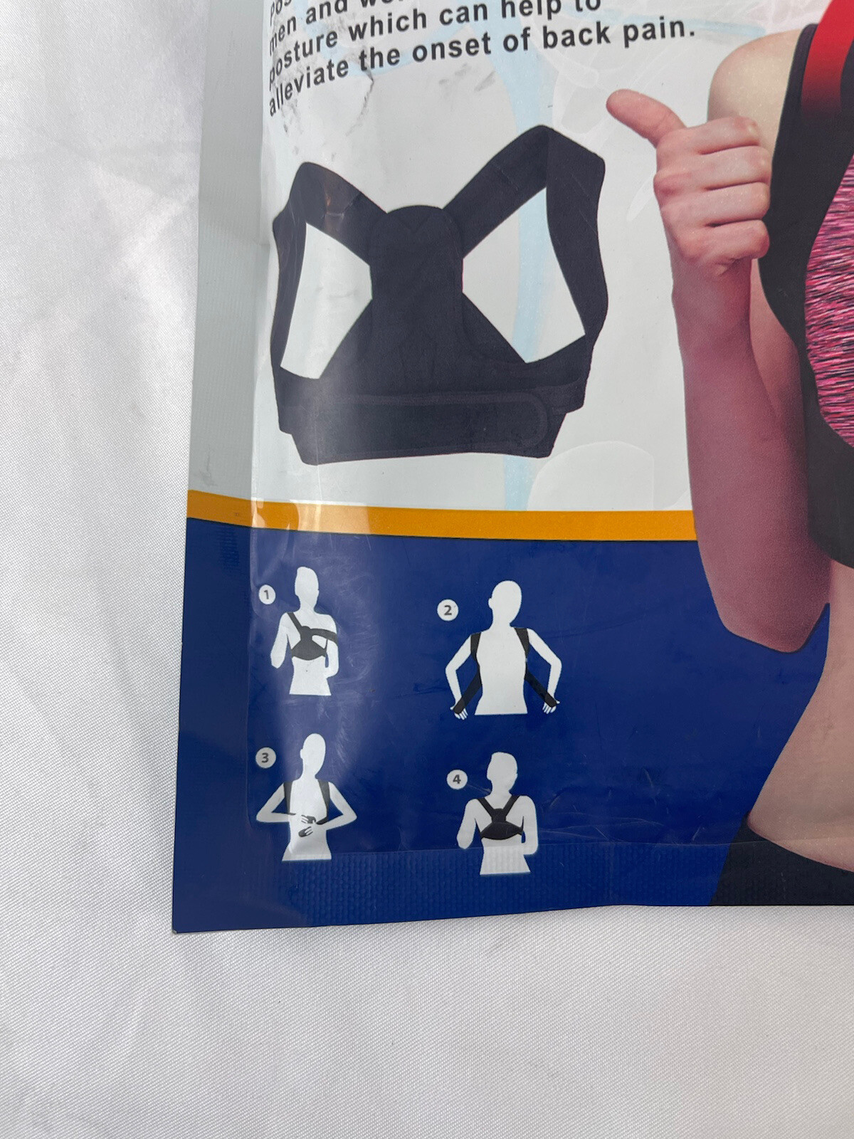 CARETRAS Adjustable Posture Corrector Upper Back Brace Lightweight Support