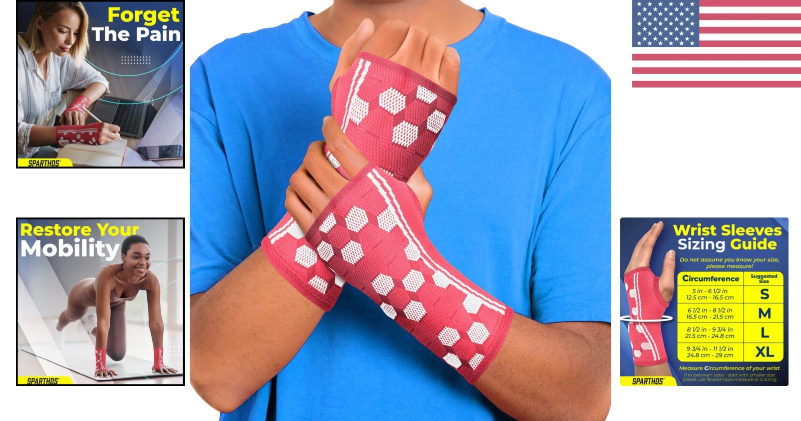 Lightweight Flamingo Pink Compression Sleeves – Wrist Pain Relief Pair, Medium