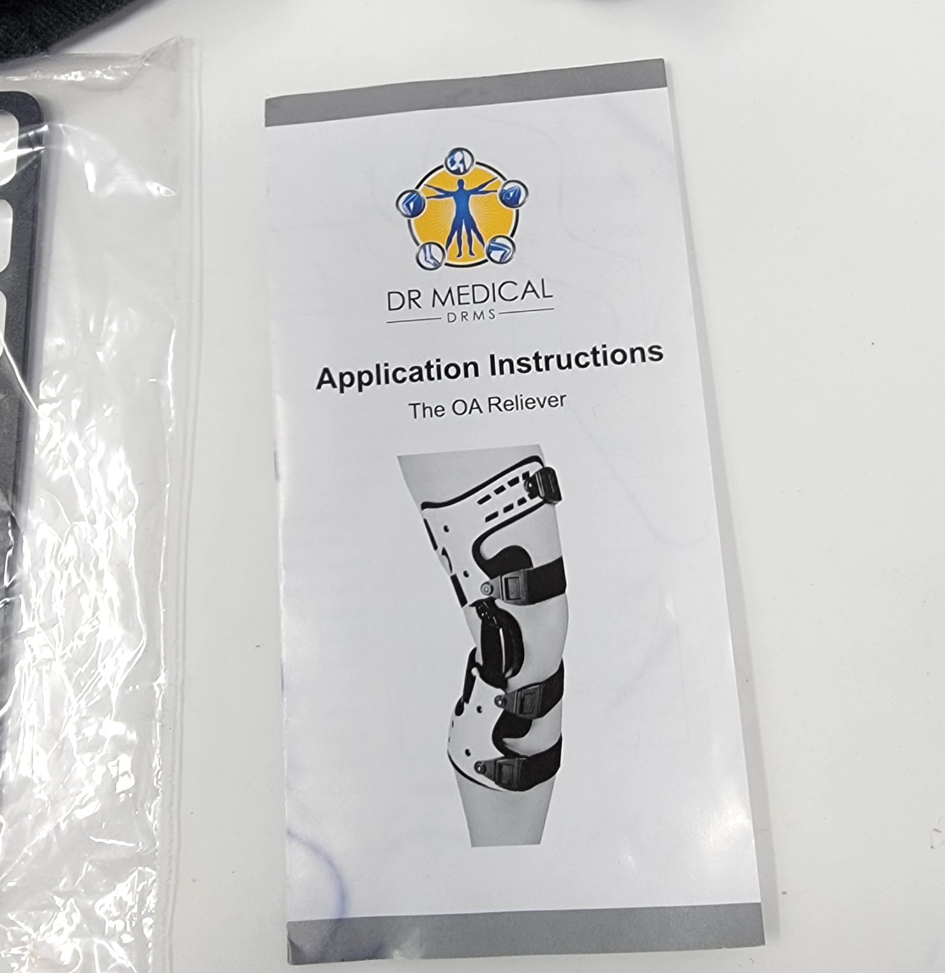 Dr Medical KB-138L The OA Reliever Universal Knee Brace Support Left Knee Black