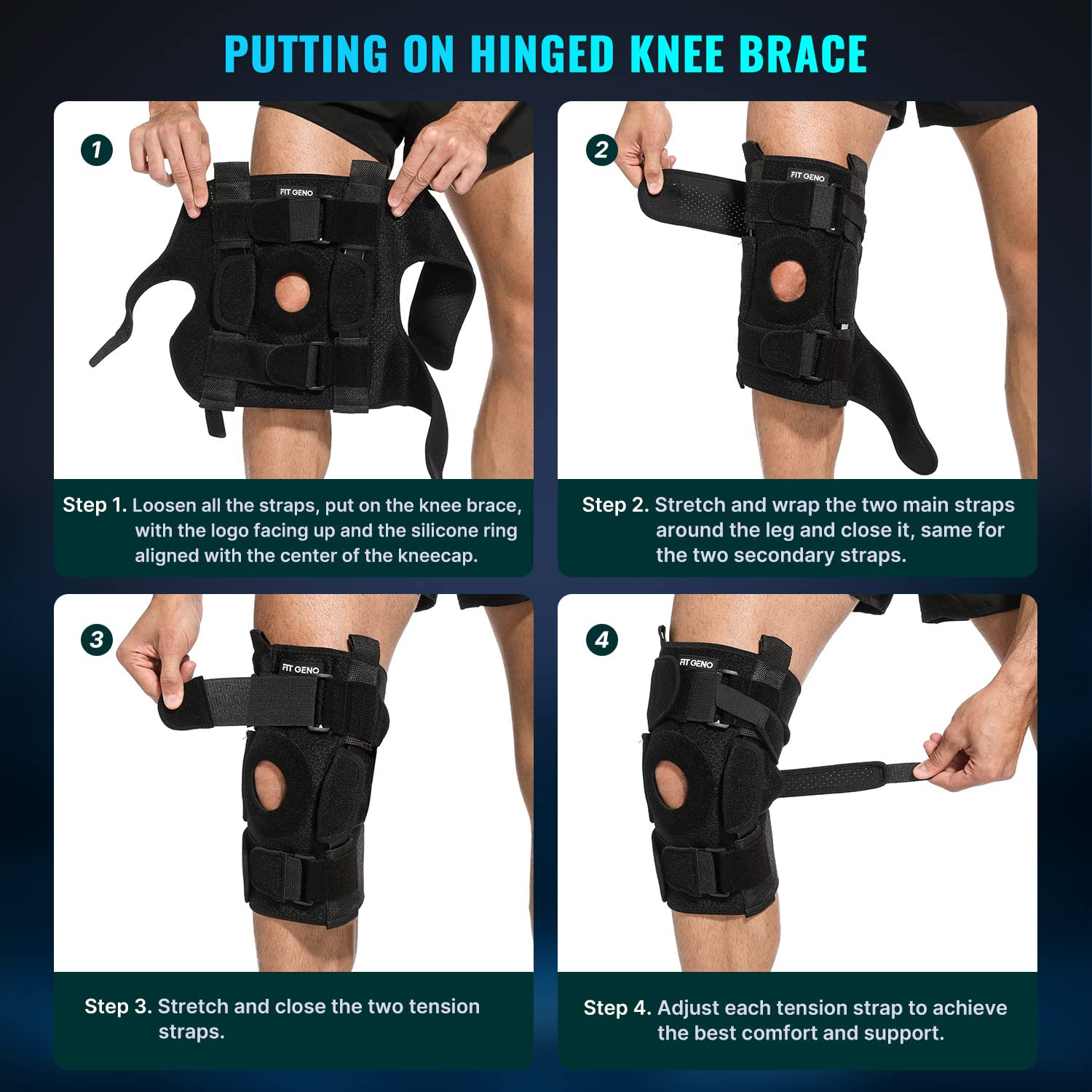 Adjustable Hinged Knee Brace for Meniscus Tear – Pain Relief & Support