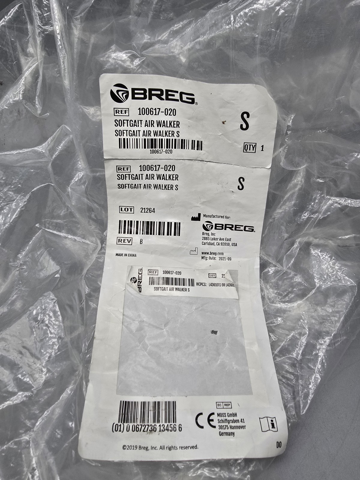 Breg Softgait Air Walker Small 100617-020