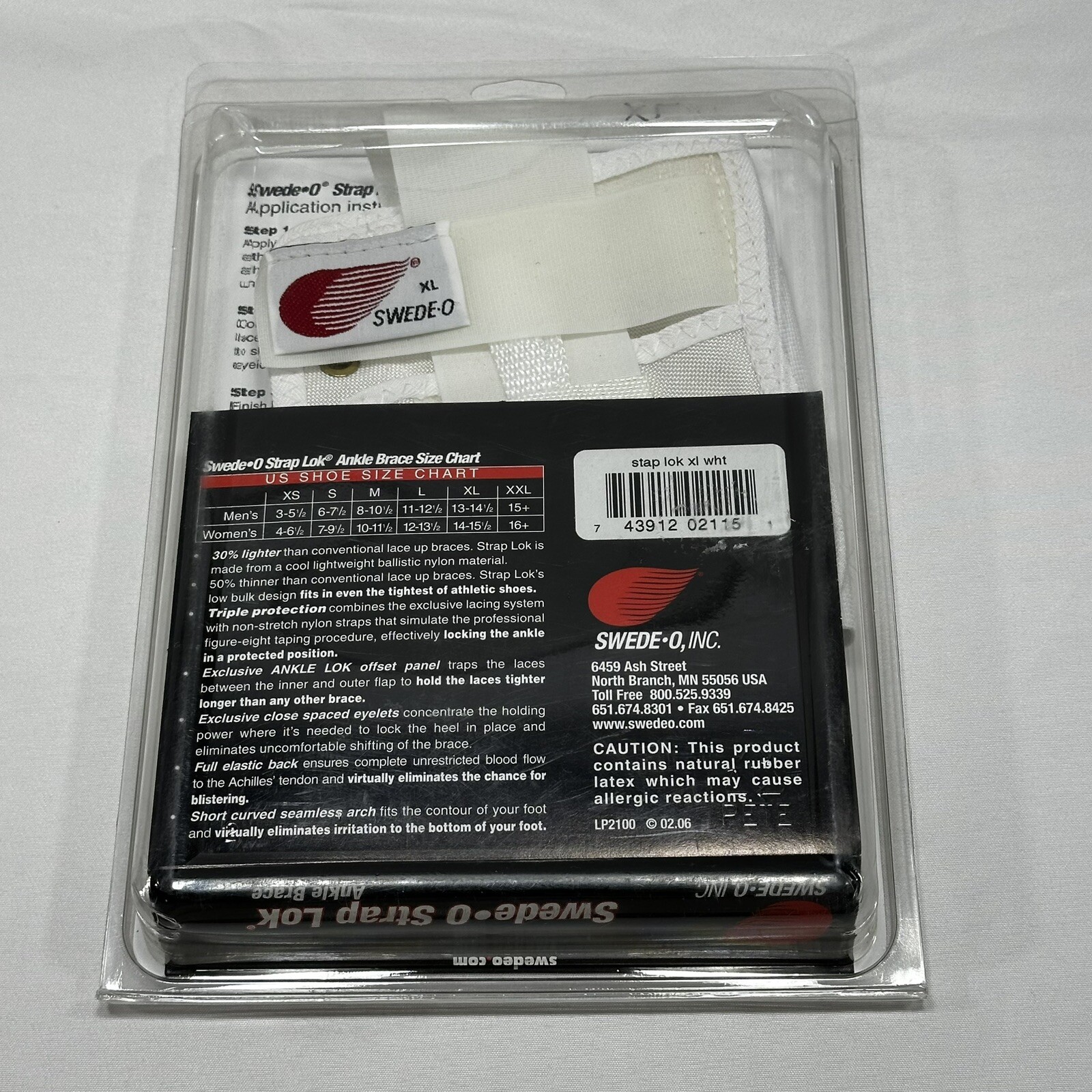 Swede-O Ankle Lok Support with Knit Tongue, Exclusive Lacing System Adult – XL