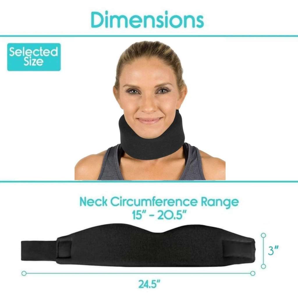 Vive 3 inch Cervical Collar, Black