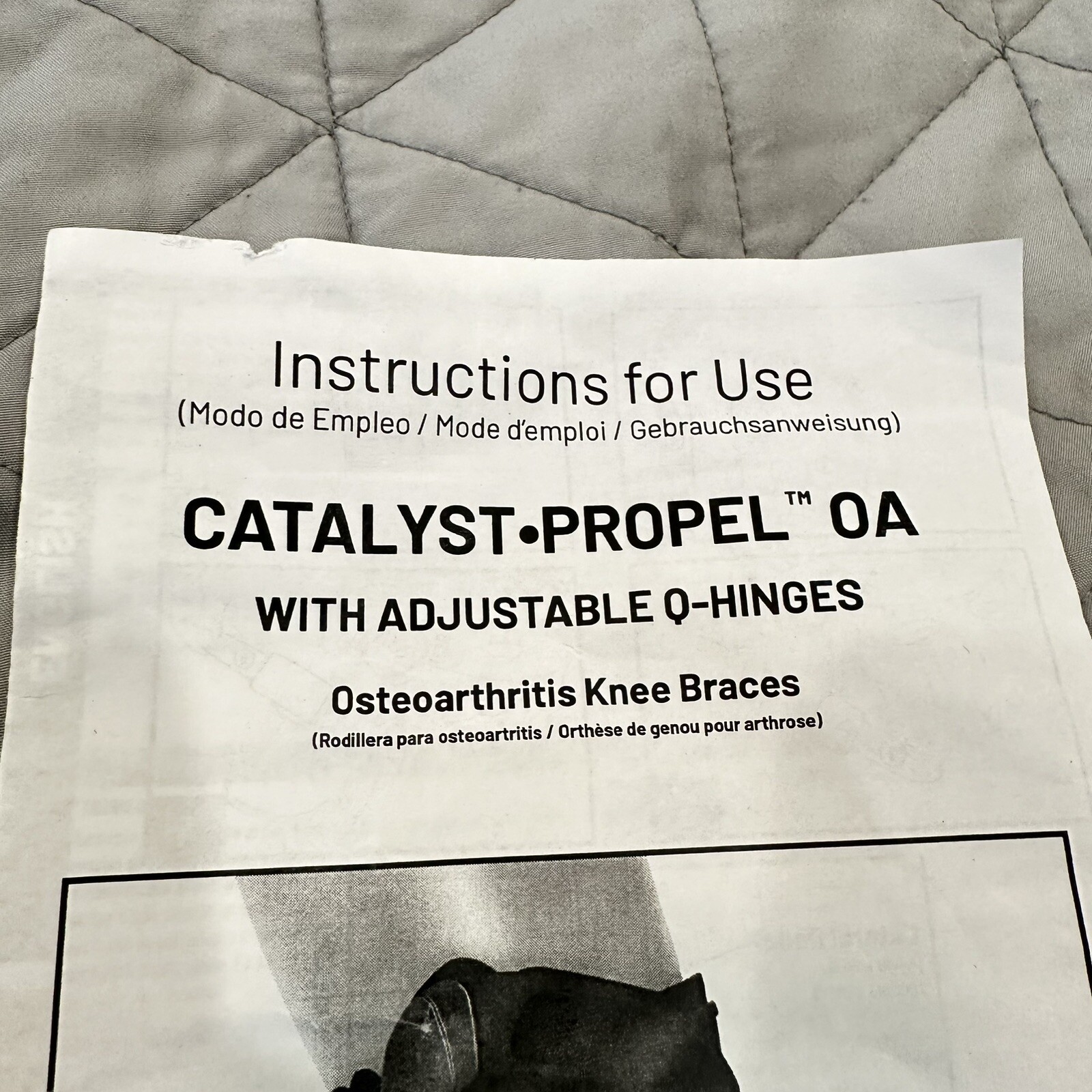 VQ Catalyst Propel OTS RIGHT EXTRA LARGE Active Thigh Cuff Ligament Knee Brace