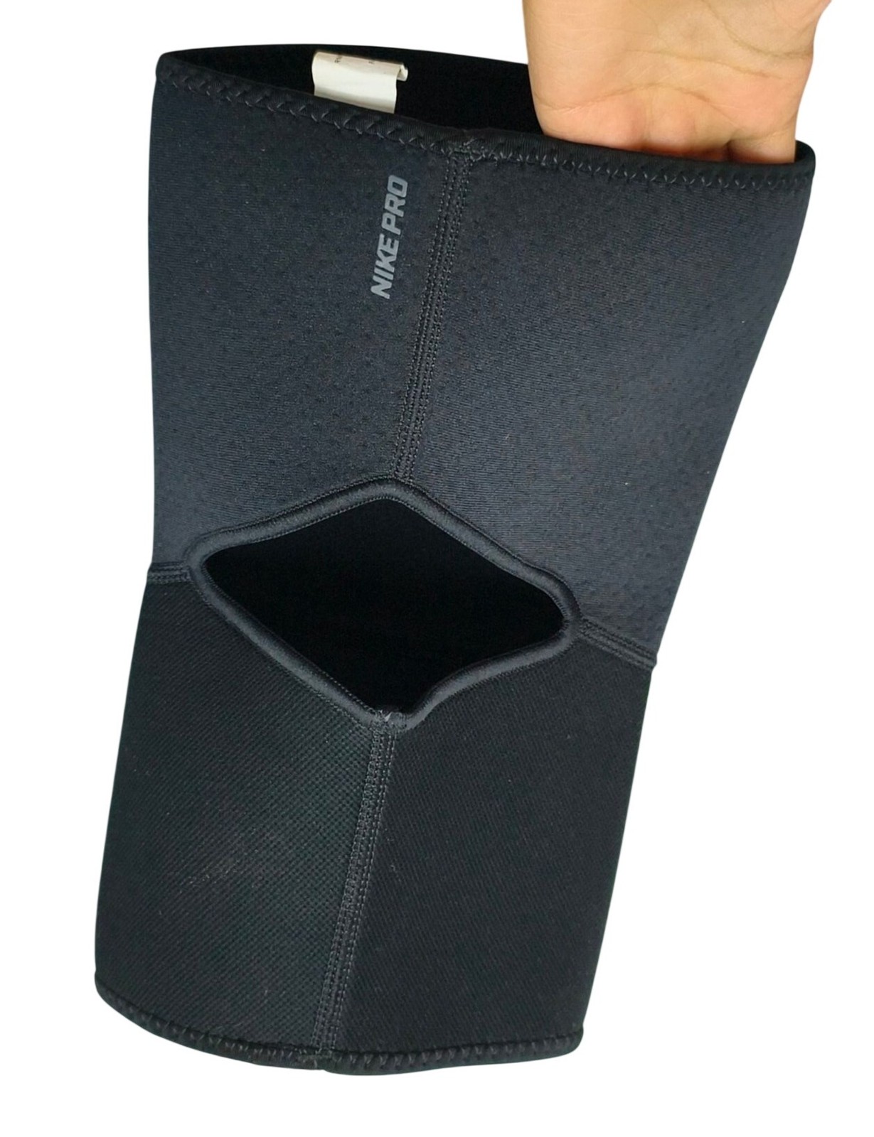Nike Pro Black Closed Patella Knee Sleeve Compression Support Gear M