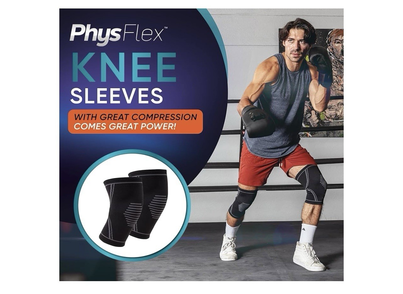 PhysFlex Knee Sleeve Maxium Support Medium