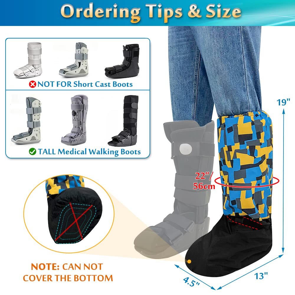Walking Boot Cover Medical Fracture Foot Cast Cover Orthopedic Walking Boot