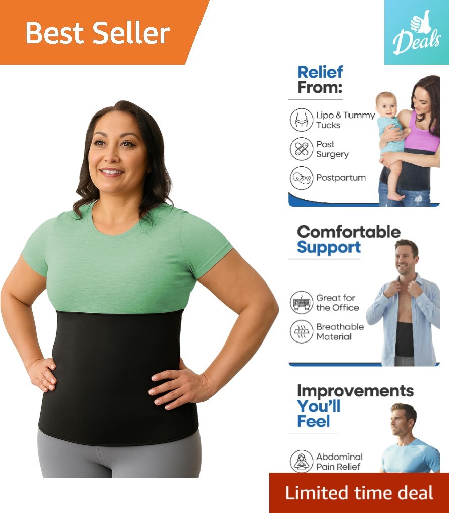 Breathable XXL Abdominal Binder – Stomach Support for Tummy Tuck & C-Section