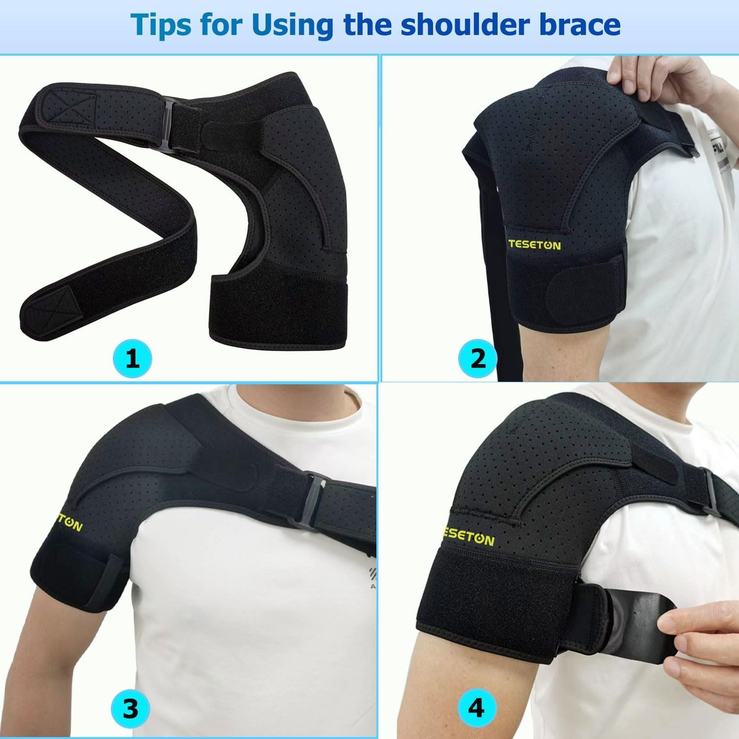 Shoulder Brace for Men and Women, Shoulder Compression Sleeve for Pain Relief…