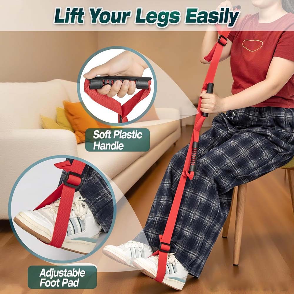 Nylon Mobility Leg Lifting Strap Adjustable fits Rehabilitation & Daily Home Use