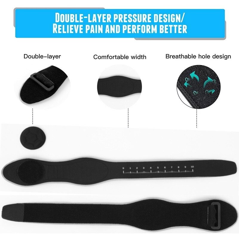 Sports Elbow Brace Support Band Arthritis Tendonitis Golfer Arm Joint Pain Scale