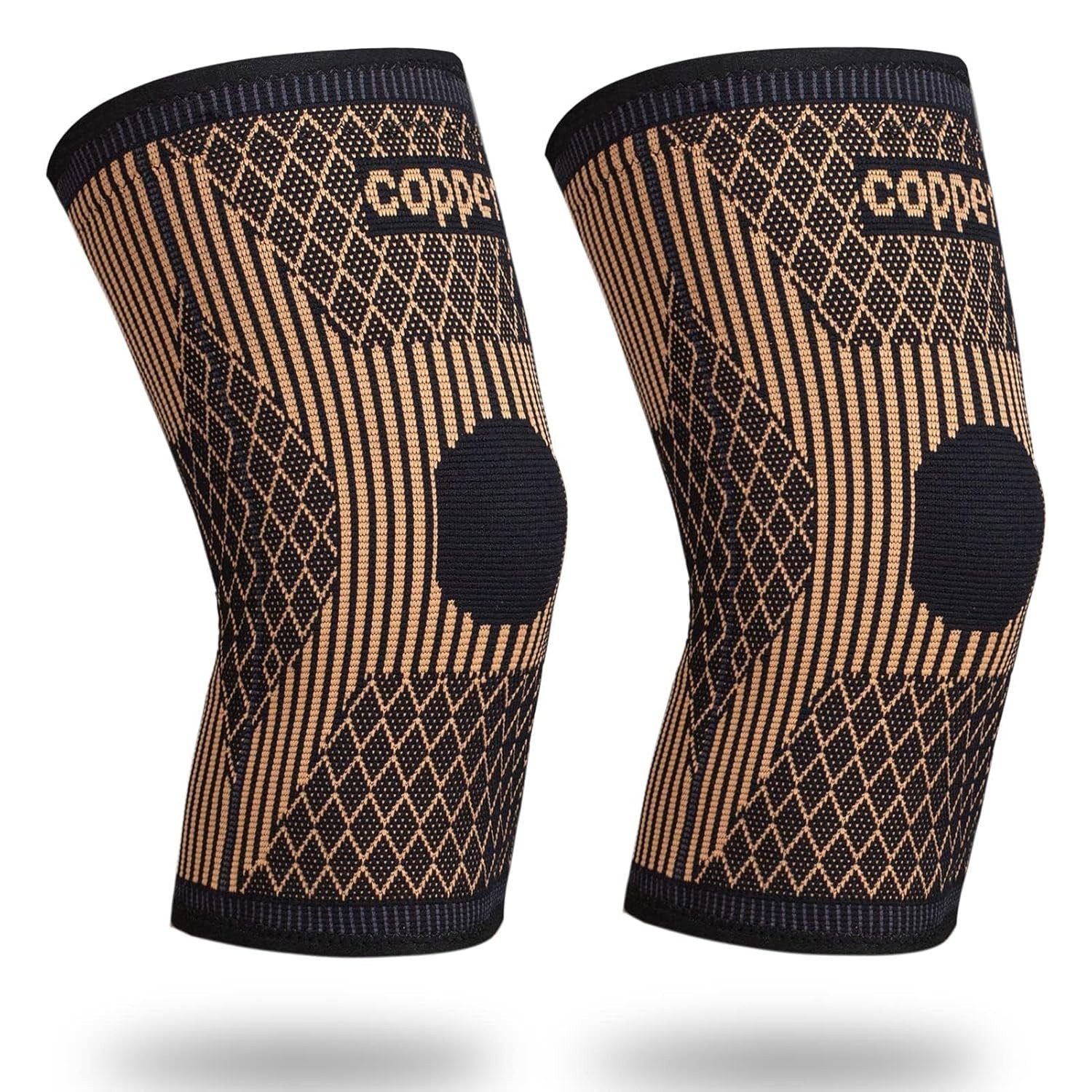 2-Pack Copper Knee Compression Sleeve – Pain Relief & Stability for Active Ad…