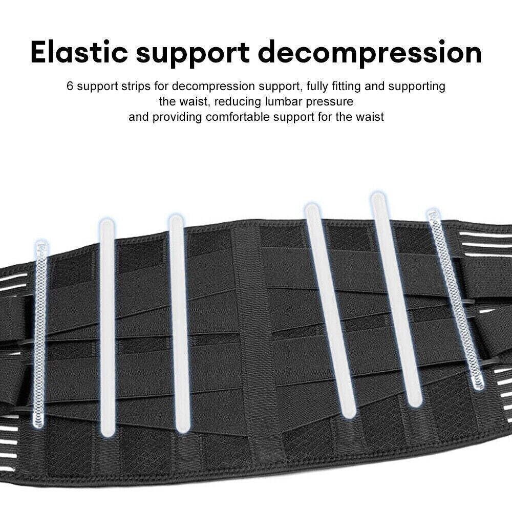 Adjustable Lower Back Support Brace Lumbar Pain Relief Waist Belt For Men Women