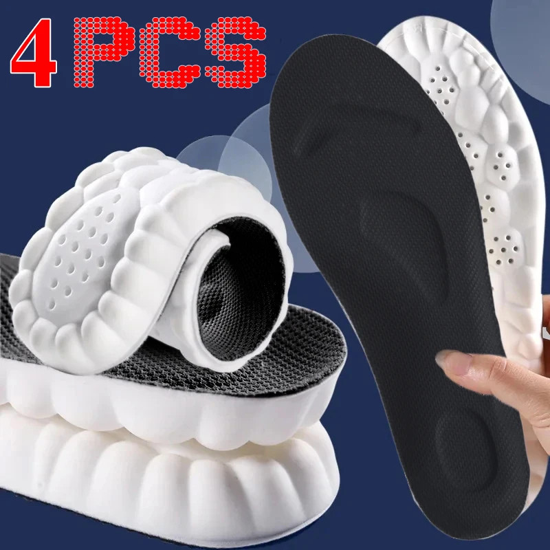 Sport Insoles for Shoes Sole Shock Absorption Deodorant Breathable Cushion Runni