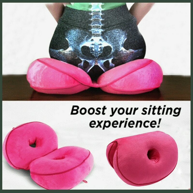 Dual Comfort Seat Cushion Memory Foam of Hip Lift Seat Cushion Butt Latex Seat