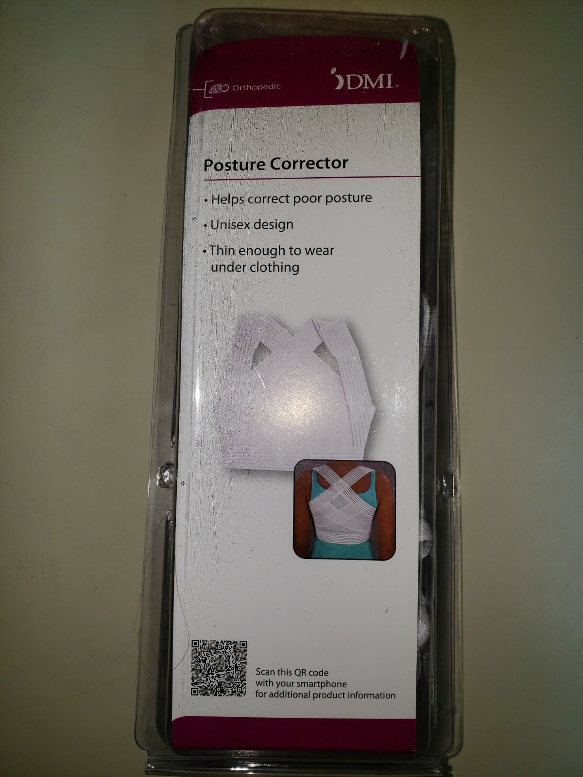 Duro-Med Posture Corrector, White,