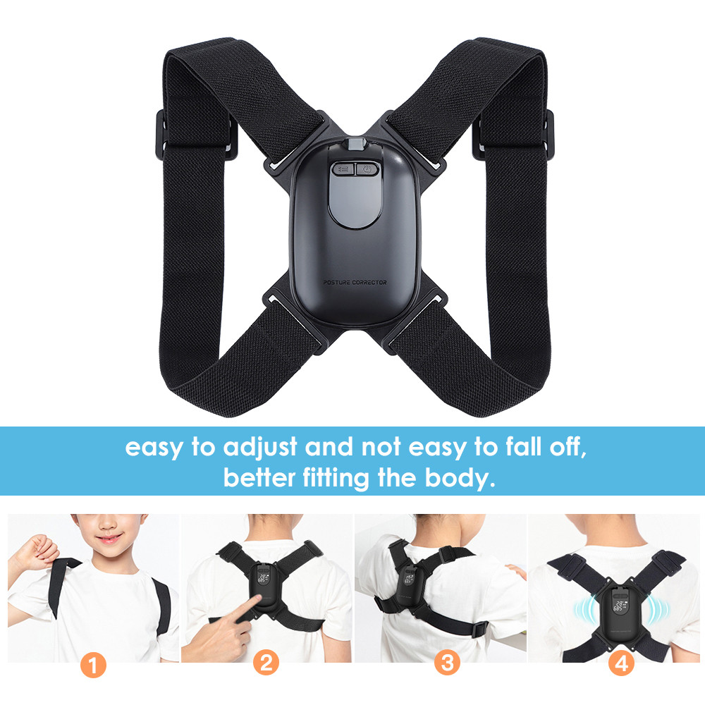 Smart Posture Corrector Invisible Correction Belt Reminder Adult Child Sitting P