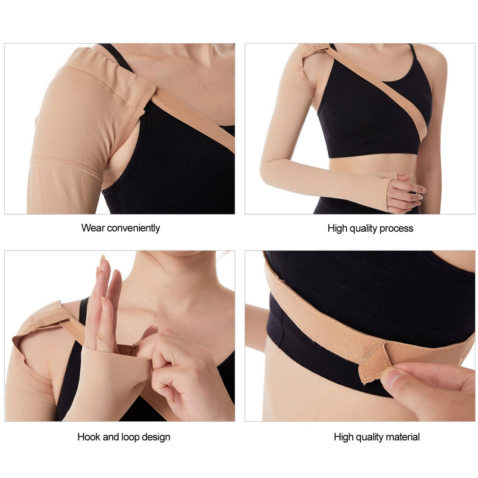 Lymphedema Compression Arm Sleeve Polyurethane Post Mastectomy Support Arm