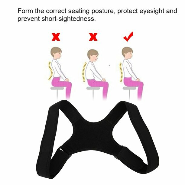 Back Shoulder Posture Correction Band Humpback Back Pain Relief Corrector Brace~