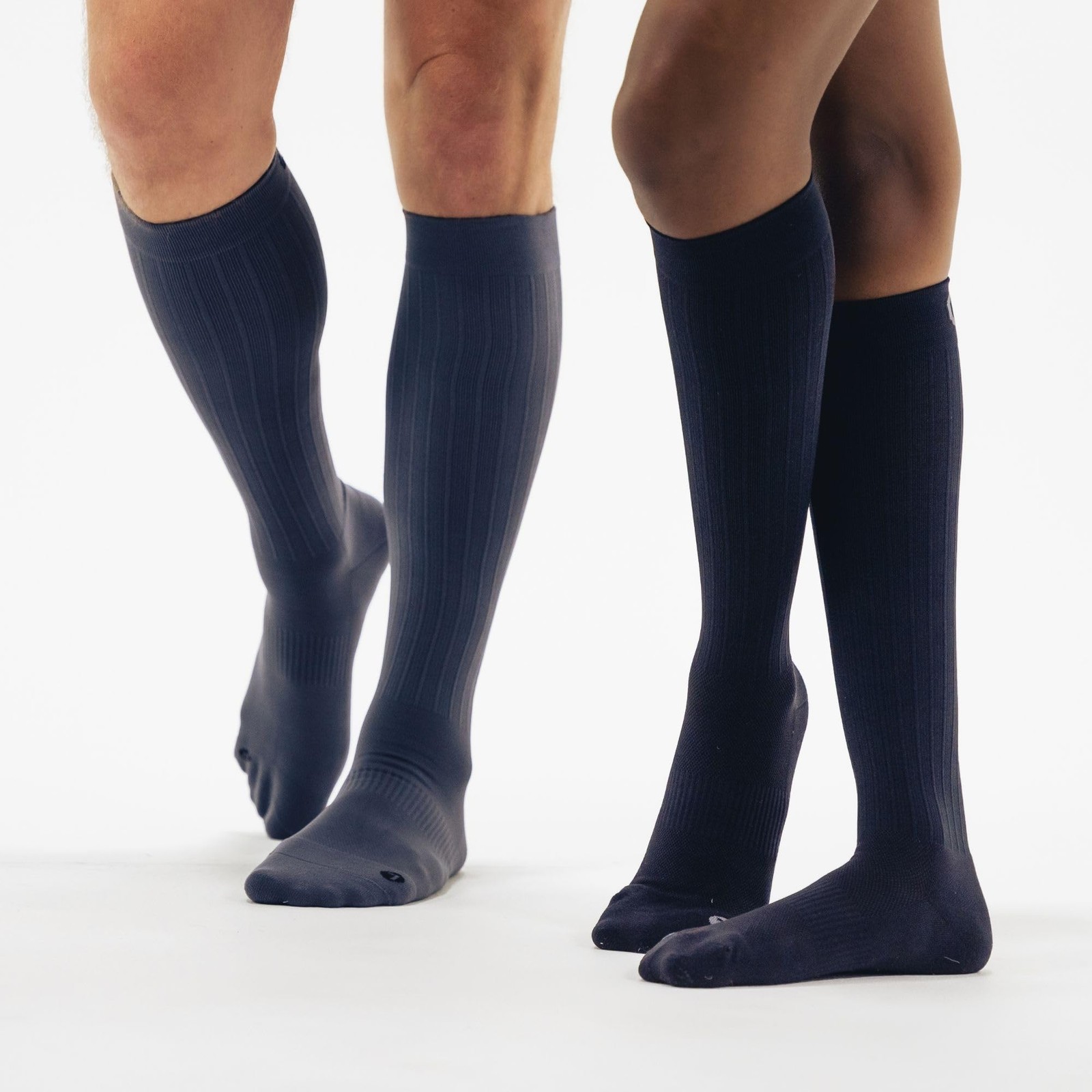 OS1st Wellness Compression Socks for circulation, swelling, deep Large, Black