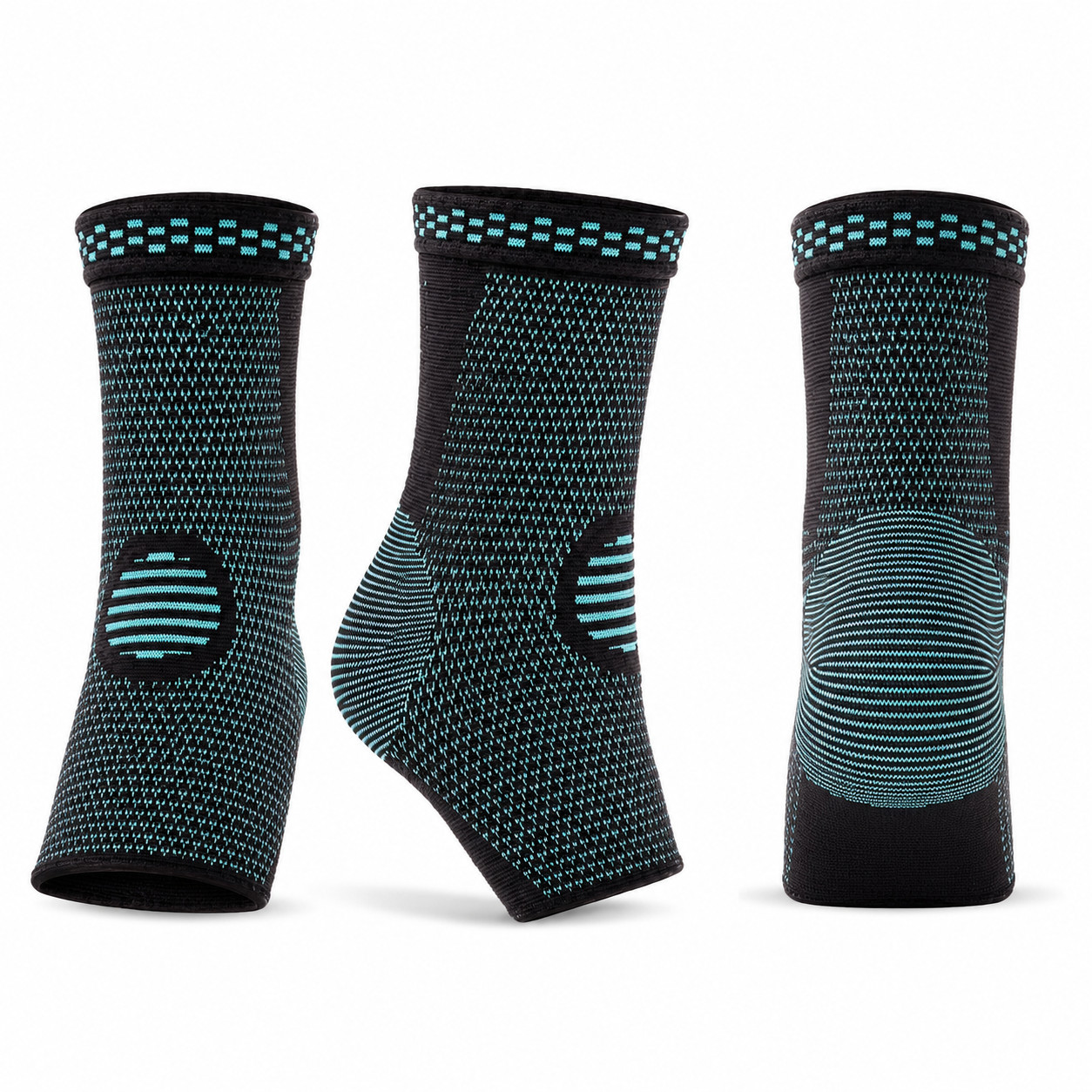 2 Pack Ankle Compression Sleeves Support Brace for Running Sports Men Women