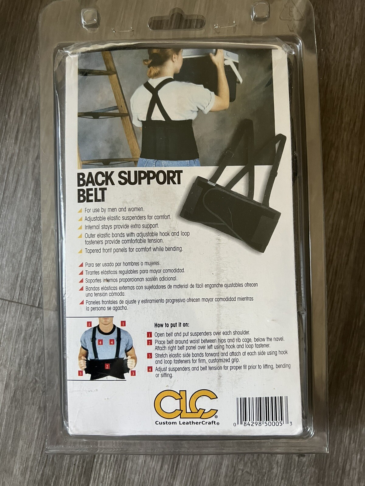 Custom Leather Craft CLC Back Support Belt XLarge Lifting Moving 46″-56″ 5000XL
